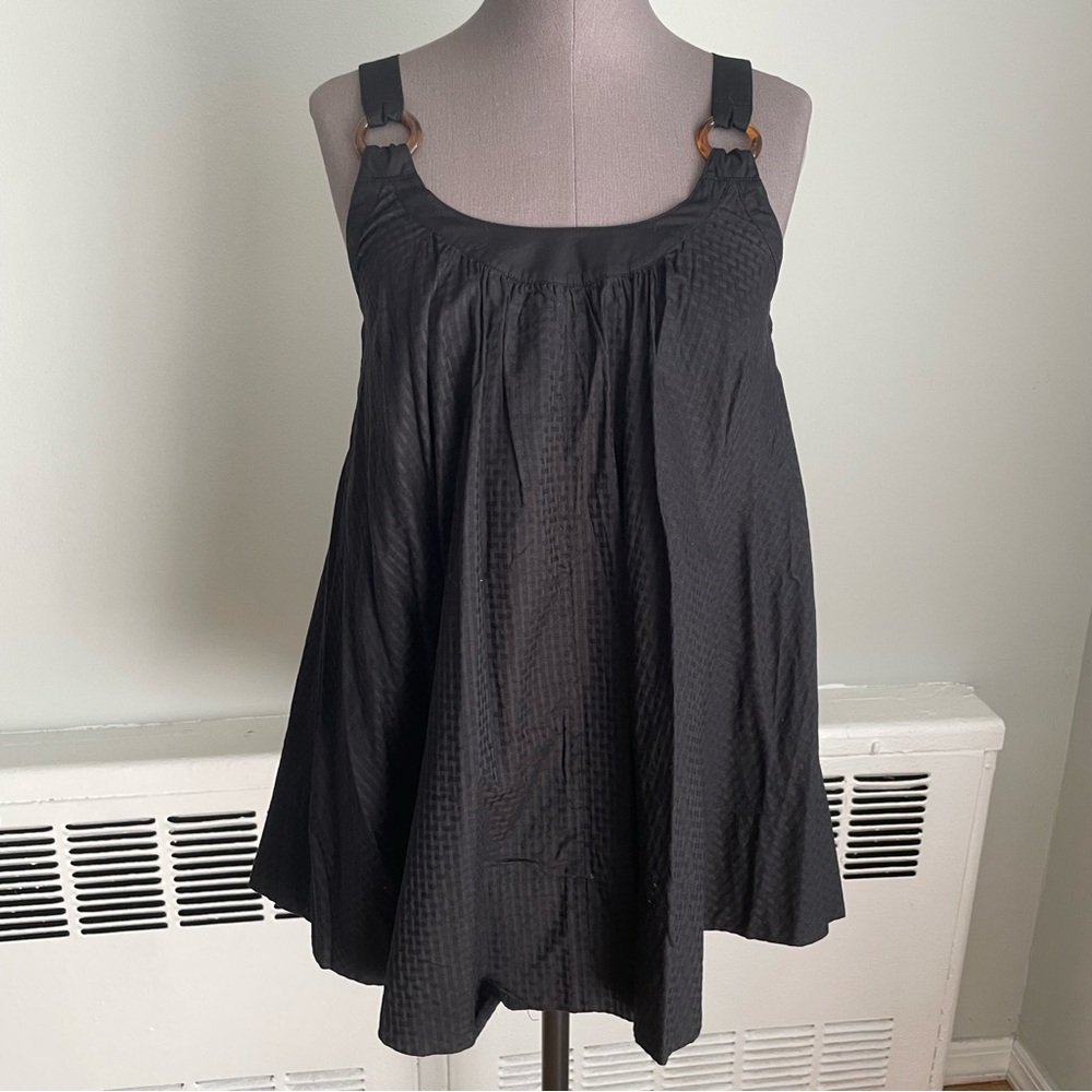 Vintage French Connection Black baby doll tank top or mini dress - Picture 2 of 7